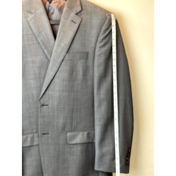 Lauren Ralph Lauren Mens Blazer Coat Jacket Single Breasted Slate Gray Size 40R - Picture 4 of 7